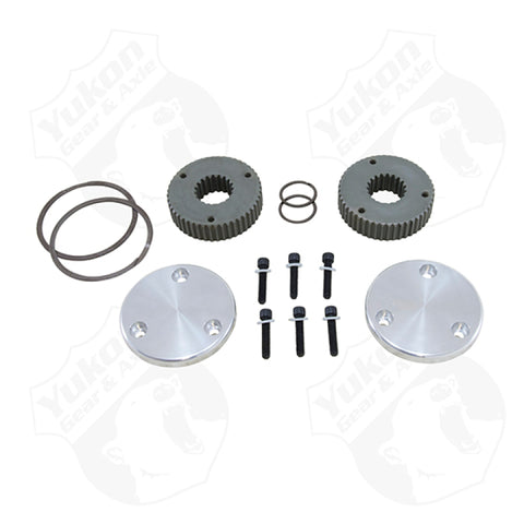 Yukon Gear Hardcore Drive Flange Kit For Dana 44 / 19 Spline Outer Stubs. Non-Engraved Caps - YHC50008