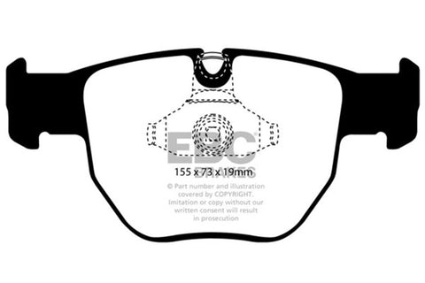 EBC 03-05 Land Rover Range Rover 4.4 Greenstuff Front Brake Pads - DP61463