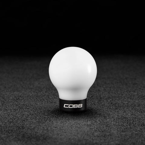 Cobb 07-13 Mazdaspeed3 & 06-07 Mazdaspeed6 Shift Knob - White Knob w/Stealth Black Base - 271350-W-BK