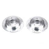 Power Stop 97-98 Acura Integra Rear Evolution Drilled & Slotted Rotors - Pair - JBR910XPR