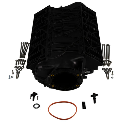 FAST LSXR 102MM Rect Port Intake Manifold - Black w/ 102MM Big Mouth Billet Throttle Body (Kit) - 146102B-KIT