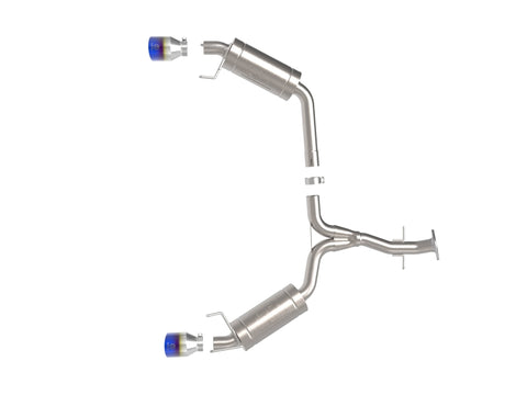 aFe POWER Takeda 06-13 Lexus IS250/IS350 SS Axle-Back Exhaust w/ Blue Flame Tips - 49-36055-L
