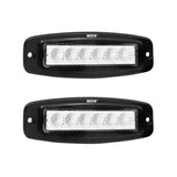 Westin Single Row 6 x 3W Bridgelux w/terminated wiring (set of 2) - Black - 09-1918FM6