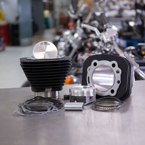 S&S Cycle 86-21 Sportster Models 1250cc Conversion Kit - Wrinkle Black - 910-0691