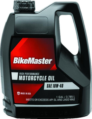 BikeMaster 10W40 Performance Oil - Gallon - 532311