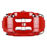 StopTech 05-14 Ford Mustang GT BBK Front ST-40 Red Calipers 1pc 355x32 Slotted Rotors - 82.330.4700.71