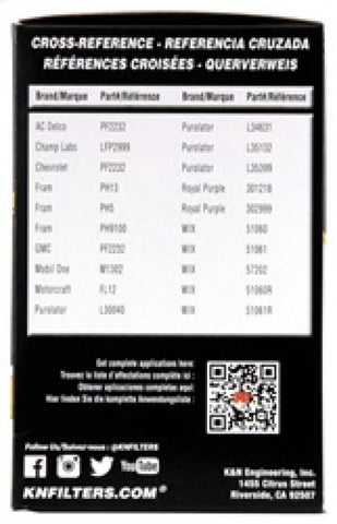 K&N Oil Filter OIL FILTER; AUTOMOTIVE - HP-3003