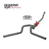 Diamond Eye KIT 4in TB MFLR RPLCMENT PIPE DUAL SS: 94-02 DODGE CUMMINS 5.9L - K4214S-RP