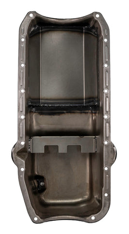 Moroso Pre-85 Chevrolet Small Block (w/Driver Side Dipstick) Wet Sump 6qt 8.25in Steel Oil Pan - Blk - 20230