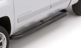 Lund 05-17 Toyota Tacoma Access Cab 4in. Oval Curved Steel Nerf Bars - Black - 23485963