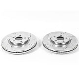 Power Stop 12-16 Audi A4 Front Evolution Drilled & Slotted Rotors - Pair - EBR1208XPR