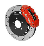 Wilwood Dynapro Radial / MC4 Rear Kit 12.19 Drilled Red Backdraft Roadster w/E46 Suspension w/Lines - 140-14640-DR