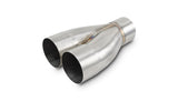 Vibrant 2-1 SS Merge Collectors (2.25in Inlet Slipover ID 2.5in Outlet OD) - Sold Individually - 10363