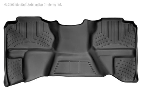 WeatherTech 07-13 Chevrolet Silverado Extended Cab Rear FloorLiner - Black - 440669