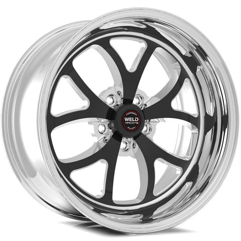 Weld S76 17x10.5 / 5x120 BP / 7.7in. BS(50mm Offset) Black Wheel (High Pad) - Single Beadlock - 76HP7105N77F