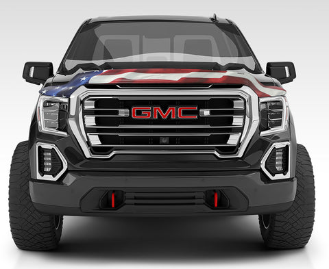 Stampede 2007-2013 GMC Sierra 1500 Vigilante Premium Hood Protector - Flag - 2043-41