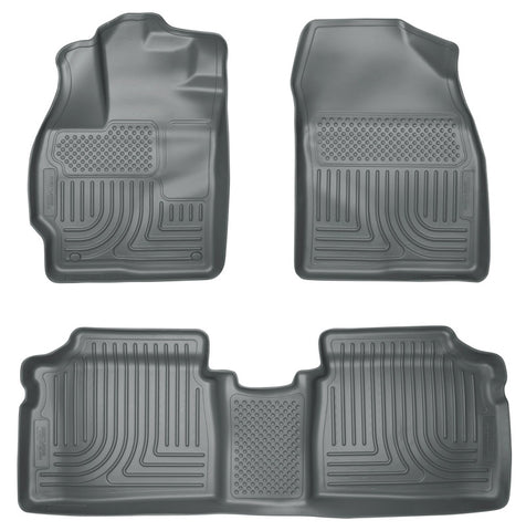 Husky Liners 10-12 Toyota Prius WeatherBeater Combo Gray Floor Liners - 98922
