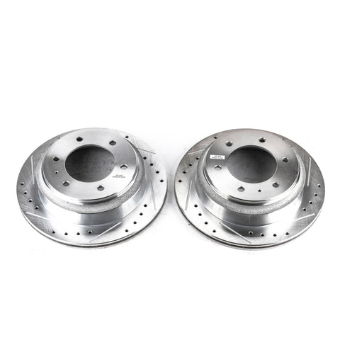 Power Stop 96-99 Acura SLX Rear Evolution Drilled & Slotted Rotors - Pair - JBR569XPR