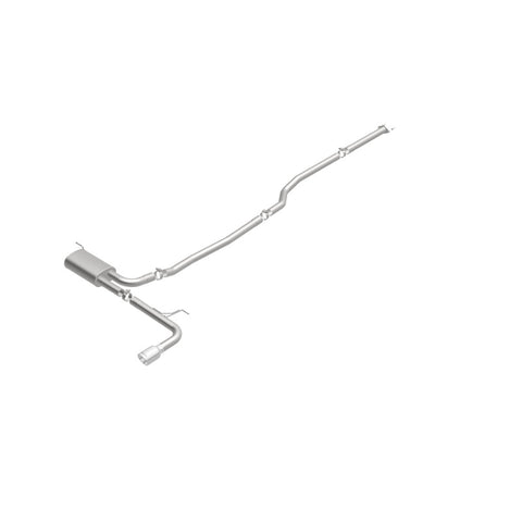 MagnaFlow Cat Back, SS, 2.5in, Street, Single Straight Pass. Polished 4in Tip, 2015 Ford Fusion 2.5L - 19096