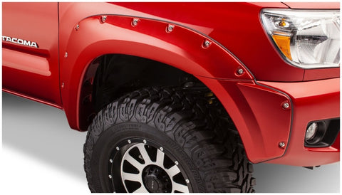Bushwacker 12-15 Toyota Tacoma Fleetside Pocket Style Flares 4pc 60.3in Bed - Black - 31928-02