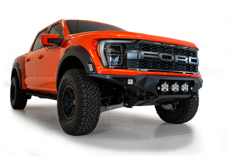 Addictive Desert Designs 2021+ Ford Raptor Bomber Front Bumper w/ 3 Baja Designs LP6 Light Mounts - F210014100103