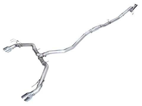 AWE Tuning 22+ Honda Civic Si/Acura Integra Track Edition Cat-Back Exhaust - Dual Chrome Silver Tips - 3020-32331