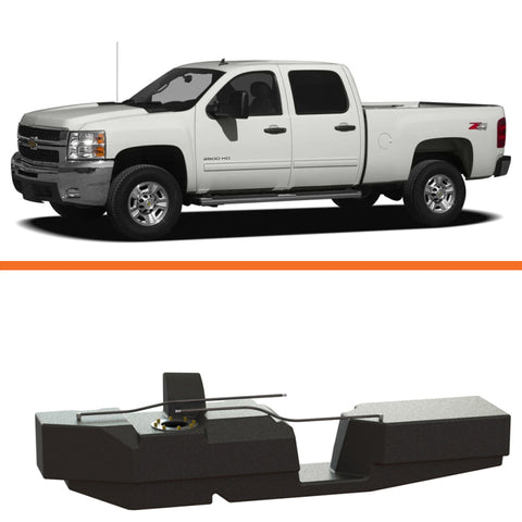 Titan Fuel Tanks 01-10 GM 2500/3500 Duramax Crew Cab Short Bed 52 Gallon XXL Mid-Ship Fuel Tank - 7010201