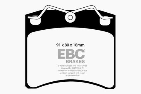EBC 96-98 Volkswagen Eurovan 2.5 Vented Rotors Greenstuff Front Brake Pads - DP61116