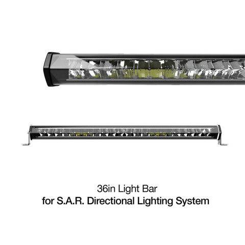XK Glow White Housing SAR Light Bar - Emergency Search and Rescue Light 36In - XK-SAR-2W