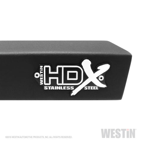 Westin 07-18 Jeep Wrangler JKU 4dr. HDX Stainless Drop Nerf Step Bars - Tex. Blk - 56-132952