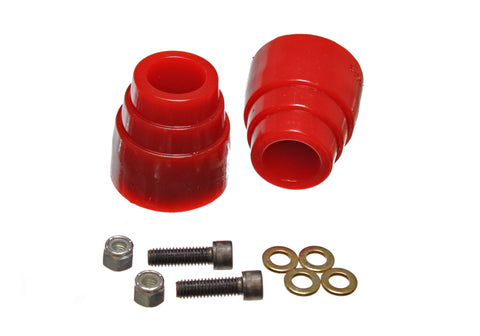 Energy Suspension 00-04 Ford Excursion 4WD Red Front Axle Bump Stop Set - 9.9156R