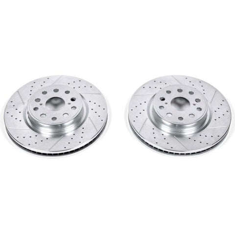 Power Stop 07-17 Lexus LS460 Front Evolution Drilled & Slotted Rotors - Pair - JBR1304XPR