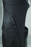River Road Plains Leather Chaps Black - Large - 094420