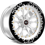 Weld S77 17x10 / 5x4.5in BP / 7.8in. BS / 58mm O/S Polished Center Wheel - Single Beadlock - 77MP7100A78F