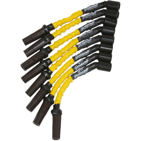 Granatelli 99-23 GM Truck/SUV V8 (Excl 8.1L) Hi-Perf Coil-Near-Plug Conn Kit w/9in Lead/Ylw Jacket - 28-1629HTY