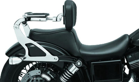 Kuryakyn Fixed Mounts Multi-Purpose Driver/Passenger Backrest 06-17 Dyna Models Chr (No Mount) - 7095