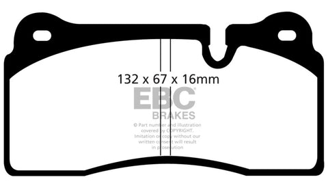 EBC 98-99 Lamborghini Diablo 5.7L Sv Bluestuff Front Brake Pads - DP51127NDX