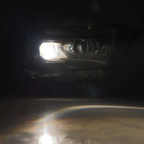 AlphaRex 10-13 Toyota 4Runner PRO-Series Projector Headlights Plank Style Black w/Seq Signal/DRL - 880755