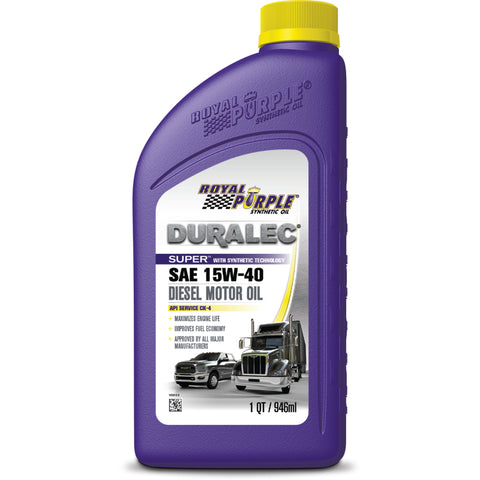 Royal Purple Duralec Super Diesel 15W40 CK-4 Motor Oil - 1 Quart - 06154
