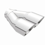 MagnaFlow Double Wall 3in Dual Round Polished Tip 2.25in Inlet - 35226
