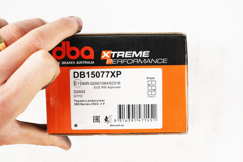 DBA 2022 Lexus LX600 Front XP Performance Brake Pads - DB15077XP