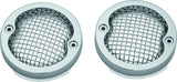 Kuryakyn Mesh Turn Signal Bezels 3-1/4in Chrome - 6513