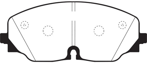 EBC 2017+ Volkswagen Atlas 2.0L Turbo Yellowstuff Front Brake Pads - DP43087R