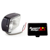 Rugged Ridge 5-In x 7-In Halogen Fog Light Black Steel Housing - 15207.05