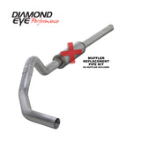 Diamond Eye KIT 4in CB MFLR RPLCMENT PIPE SGL AL: 2004.5-2007.5 DODGE CUMMINS 600 - K4234A-RP