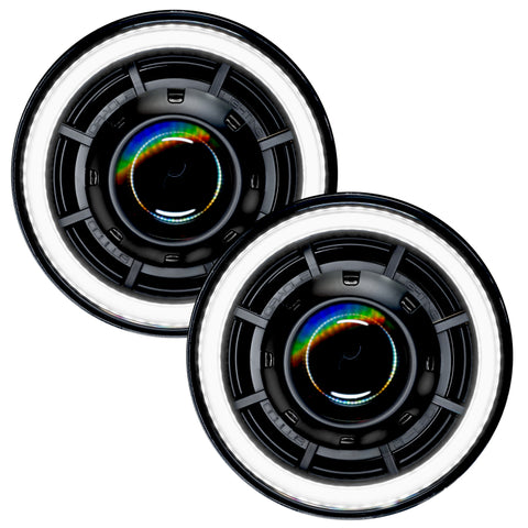 Oracle Oculus 7in Bi-LED Projector Headlights for Jeep Wrangler JK - 6000K - 5876-001