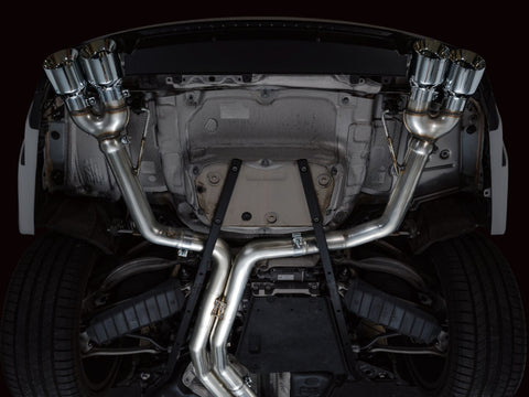 AWE Tuning 19-23 Audi C8 S6/S7 2.9T V6 AWD Track Edition Exhaust - Chrome Silver Tips - 3020-42101