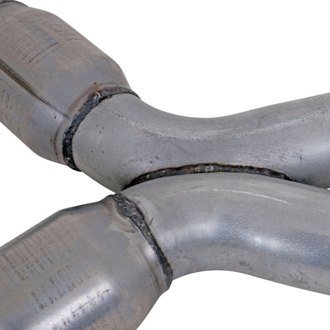 BBK 79-04 Mustang Coyote Swap Short Mid X Pipe w Catalytic Converters 3.0 For BBK Long Tube Headers - 1786