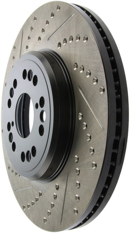 StopTech 95-00 Lexus LS 400 Right Front Slotted & Drilled Rotor - 127.44107R