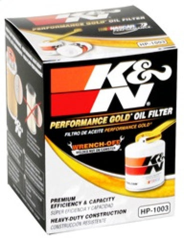 K&N 03-09 Scion tC / 00-05 Celica GT/GT-S Performance Gold Oil Filter - HP-1003